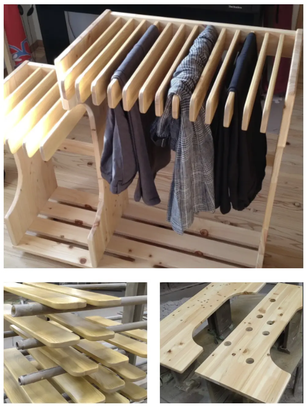 スラックスハンガー写真