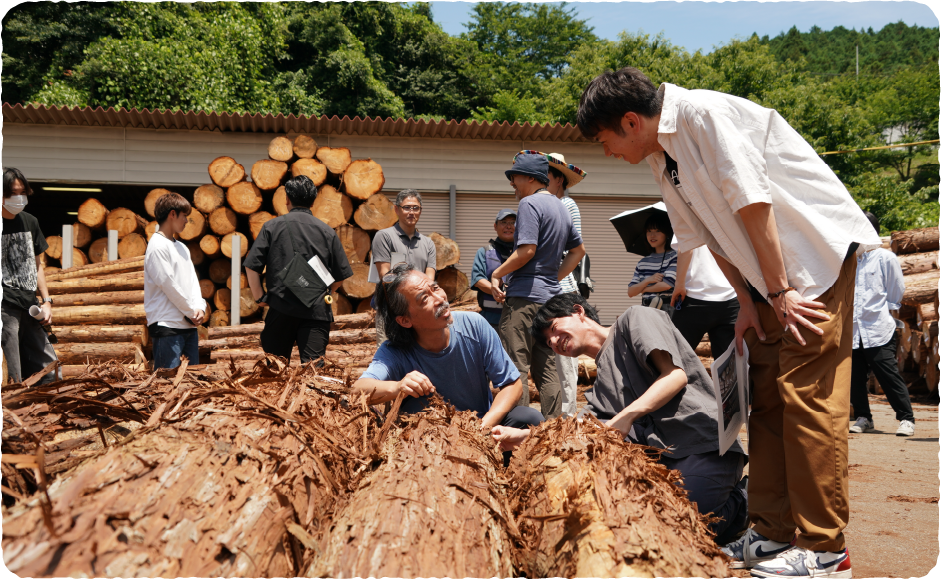 とうきょうの木を販売する原木市場を体験写真3